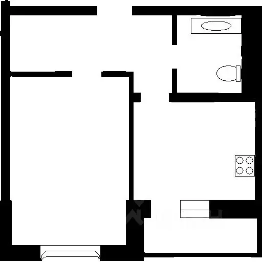 1-к кв. Нижегородская область, Нижний Новгород ул. академика Сахарова, ... - Фото 2