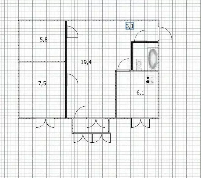2-к кв. Башкортостан, Уфа Таллинская ул., 21 (46.0 м) - Фото 0