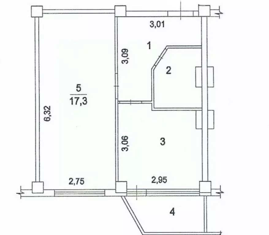 1-к кв. Московская область, Электросталь ул. Захарченко, 3 (34.8 м) - Фото 2