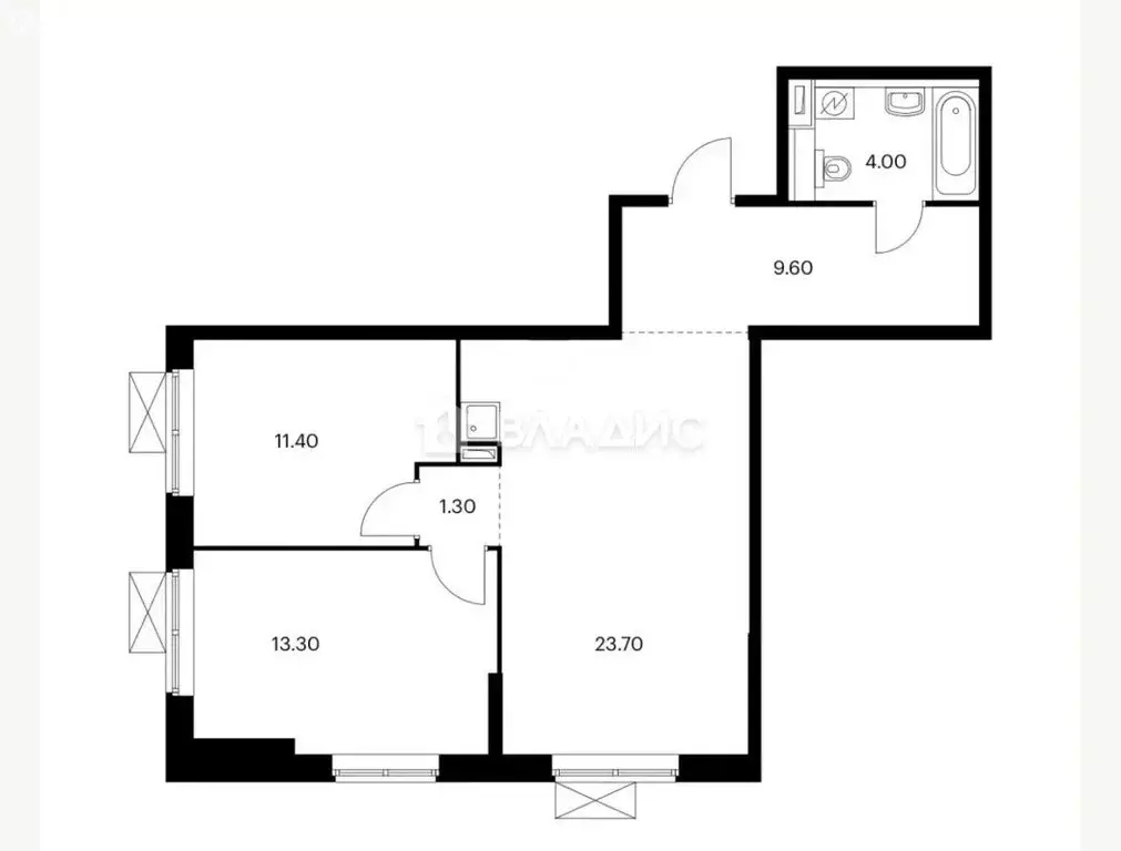 2-комнатная квартира: Москва, Базовская улица, 15Бк4 (63.3 м) - Фото 0