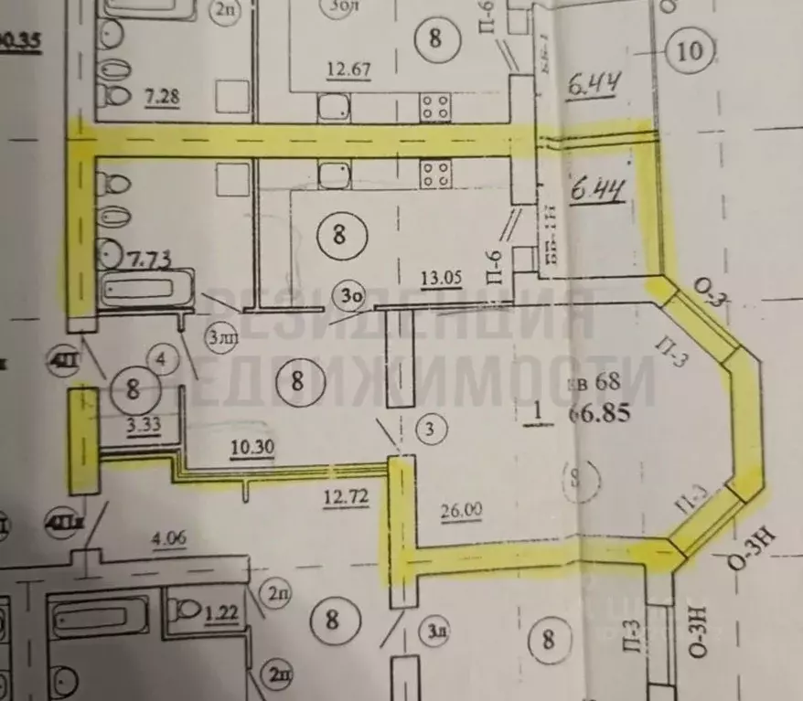 1-к кв. Самарская область, Самара Ново-Садовая ул., 138 (68.0 м) - Фото 2