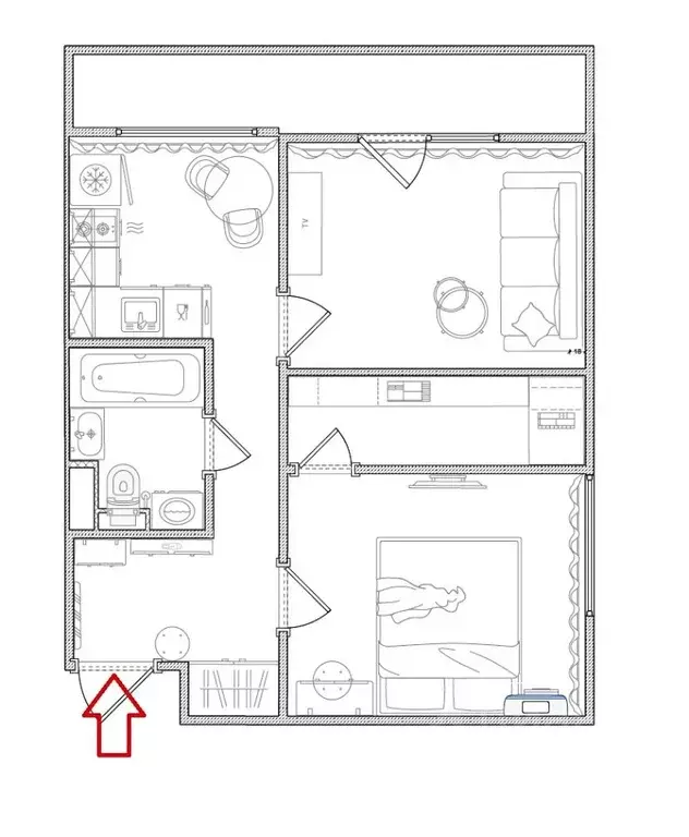 2-к кв. Москва Россошанская ул., 5К2 (40.0 м) - Фото 2