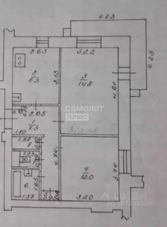 2-к кв. Липецкая область, Липецк Липовская ул., 10 (50.0 м) - Фото 2