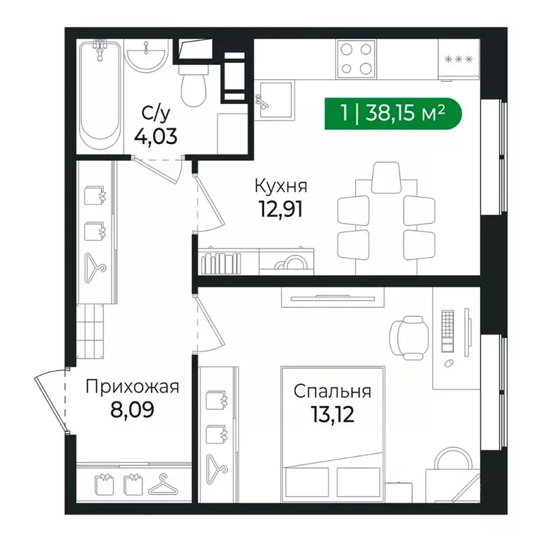 1-к кв. Ленинградская область, Сертолово Всеволожский район, ... - Фото 1