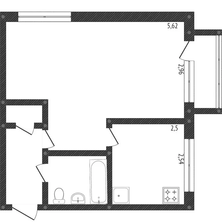 1-комнатная квартира: Омск, микрорайон Городок Нефтяников, 4-я ... - Фото 1