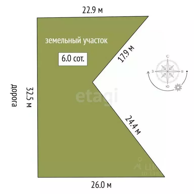 Участок в Тюменская область, Тюмень  (5.96 сот.) - Фото 1
