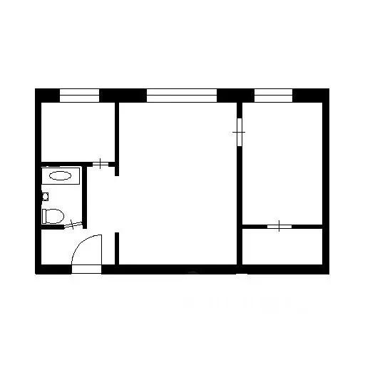 2-к кв. Челябинская область, Чебаркуль ул. Мира, 23 (45.2 м) - Фото 1