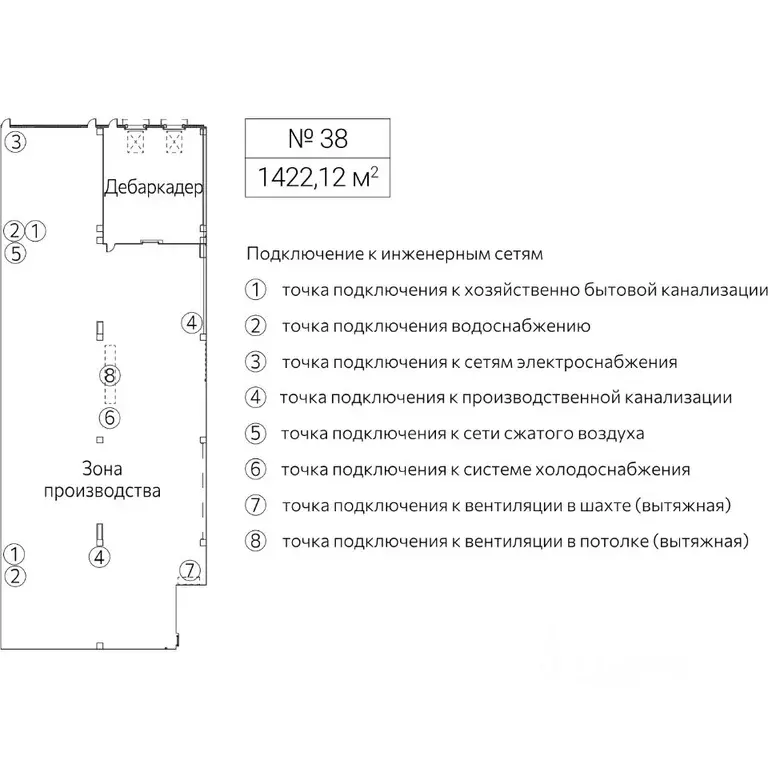 Производственное помещение в Москва Рябиновая ул., 42АС10 (1422 м) - Фото 1