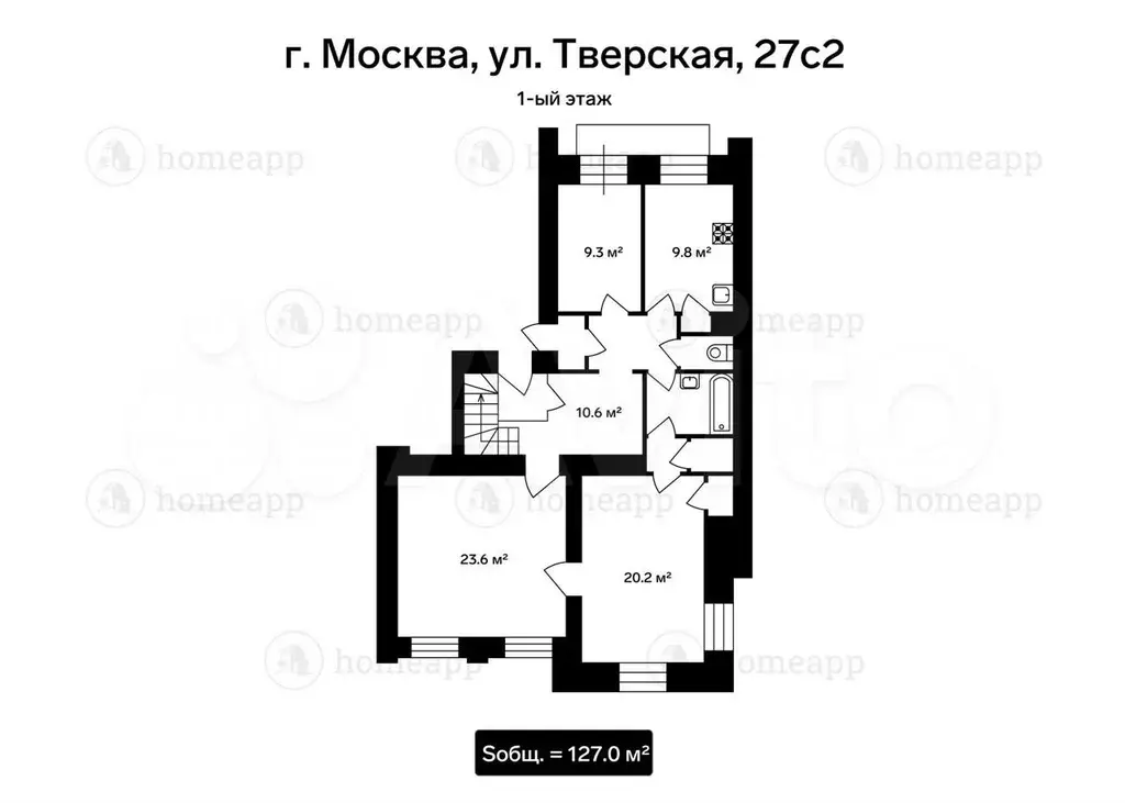 4-к. квартира, 127 м, 6/7 эт. - Фото 0