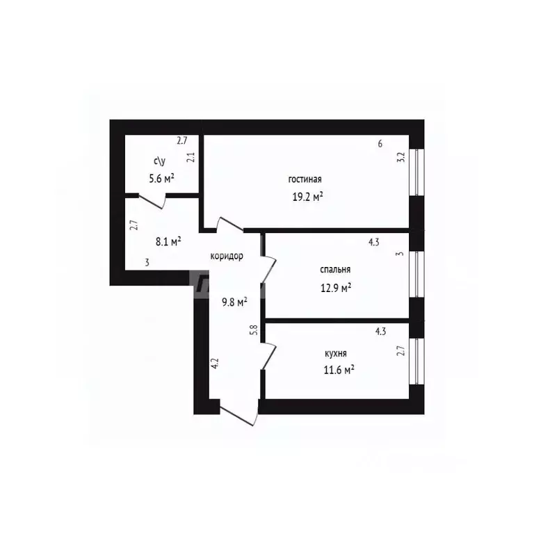 2-к кв. Дагестан, Дербент ул. Сальмана, 85Д (72.0 м) - Фото 2