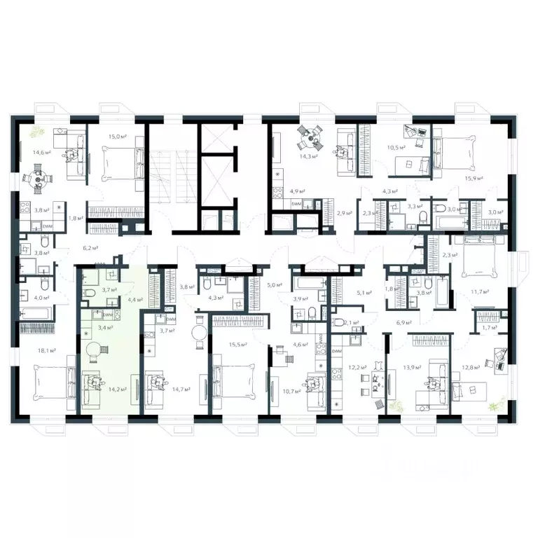 1-к кв. Приморский край, Владивосток Дом на Востоке жилой комплекс, ... - Фото 2