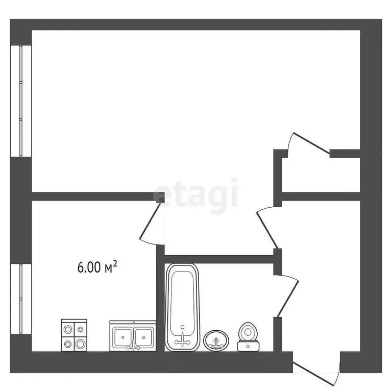 1-комнатная квартира: Челябинск, Артиллерийская улица, 114А (30.8 м) - Фото 0
