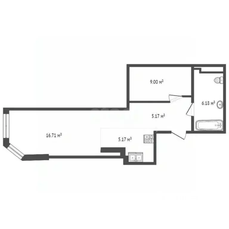 1-к кв. Севастополь ул. Александра Маринеско, 1Бк1 (42.3 м) - Фото 1