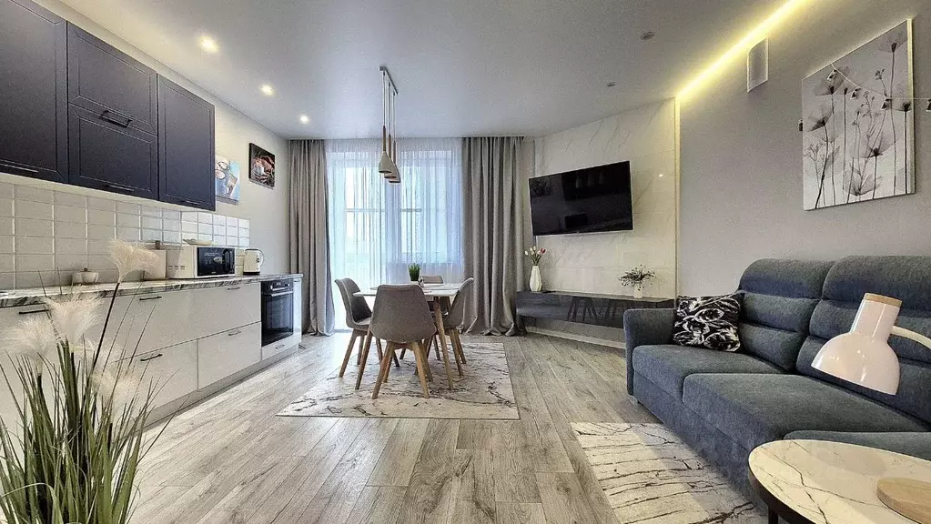 1-к кв. Калининградская область, Зеленоградск ул. Гагарина, 61 (48.0 ... - Фото 1