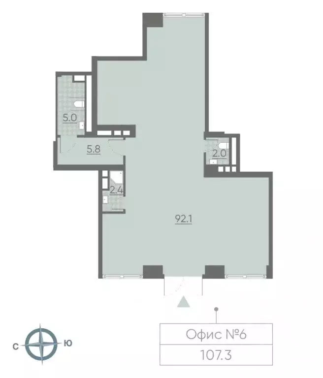 Помещение свободного назначения в Москва ул. Борисовские Пруды, 1 (104 ... - Фото 1