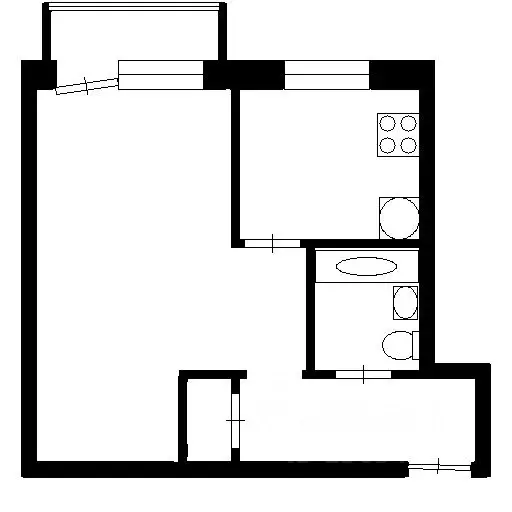 1-к кв. Иркутская область, Ангарск 6А мкр, 13 (33.5 м) - Фото 2