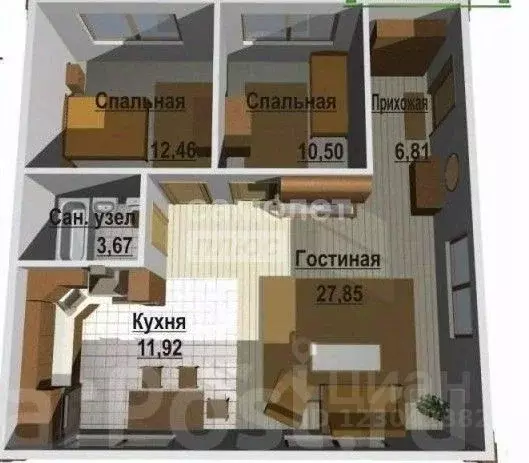 Дом в Пензенская область, Пенза ул. Ермака, 23В (61 м) - Фото 2