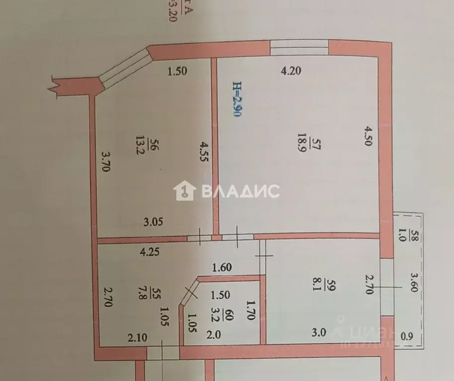 2-к кв. Краснодарский край, Ейск ул. Воронцова, 27 (51.2 м) - Фото 2