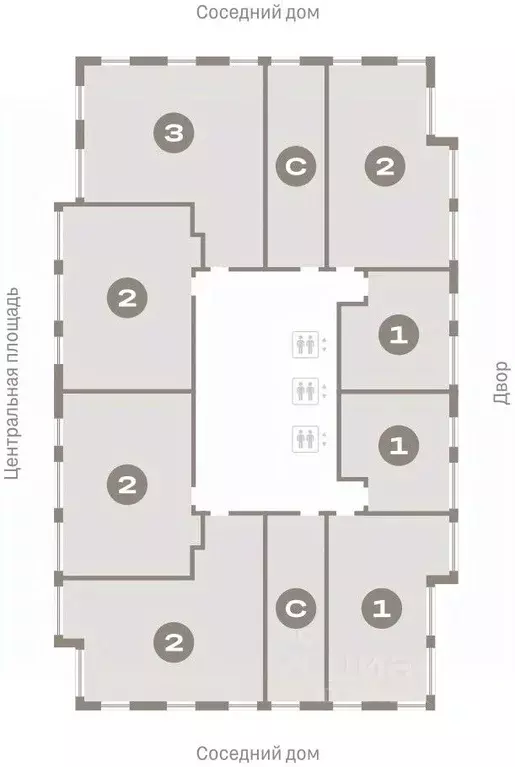 2-к кв. Новосибирская область, Новосибирск Европейский Берег мкр,  ... - Фото 1
