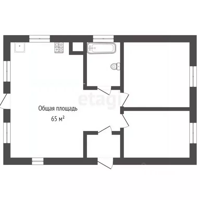 Дом в Кемеровская область, Кемеровский район, с. Березово Лесная ул. ... - Фото 2