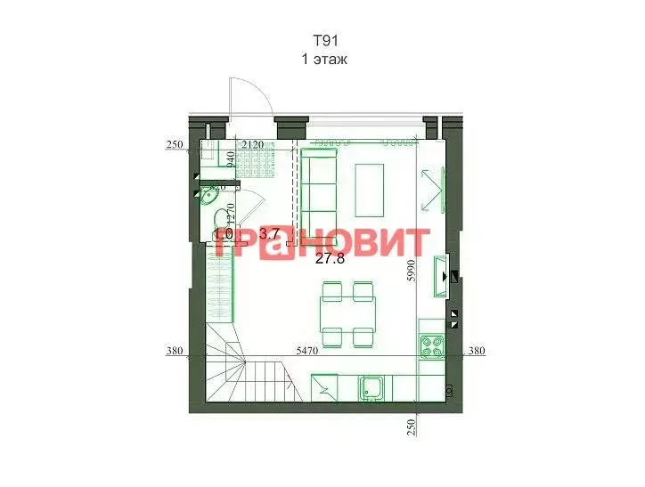 3-комнатная квартира: посёлок Элитный, микрорайон Берёзки, 177 (91.98 ... - Фото 0
