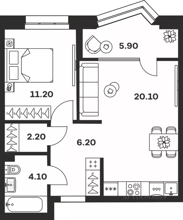 1-к кв. Тульская область, Тула ул. Михеева, 9А (49.7 м) - Фото 1