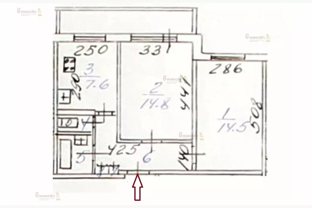 2-комнатная квартира: Екатеринбург, Латвийская улица, 45 (48 м) - Фото 0