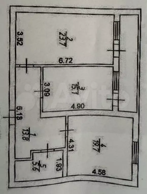 2-к. квартира, 77 м, 2/12 эт. - Фото 0