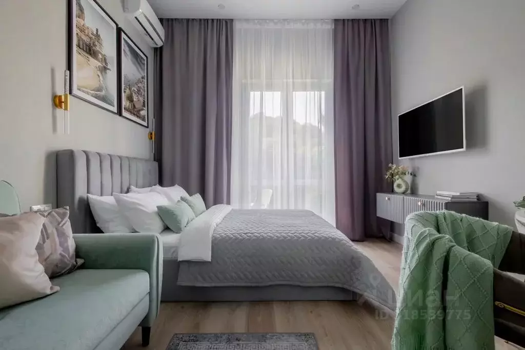 Студия Краснодарский край, Сочи ул. Искры, 88к3 (30.0 м) - Фото 1