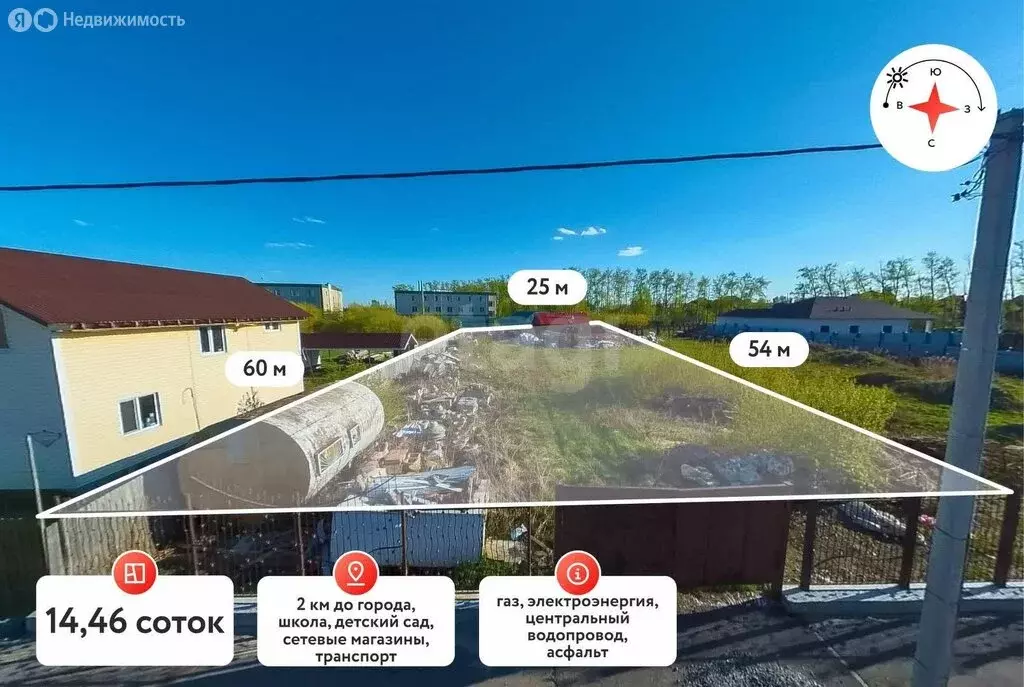 Участок в Тюмень, Сладковская улица (14.5 м) - Фото 1