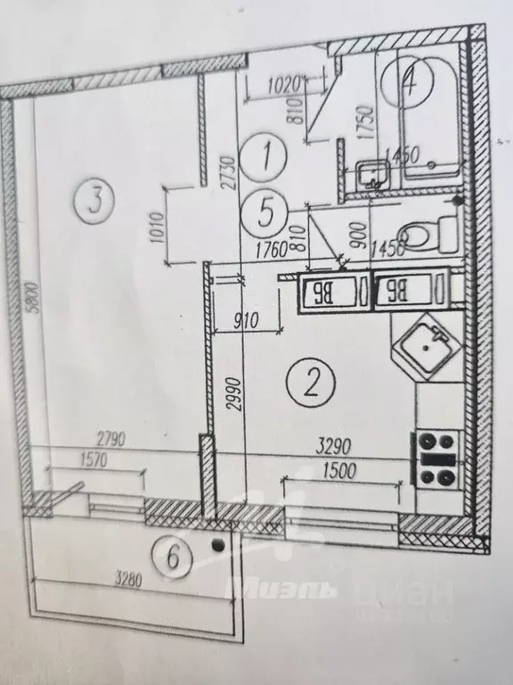 1-к кв. Московская область, Красногорск бул. Космонавтов, 4 (36.0 м) - Фото 2