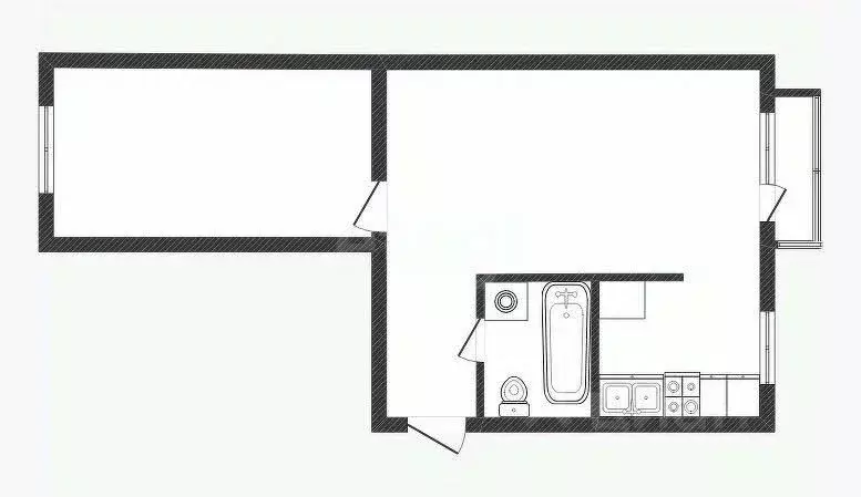 2-к кв. Смоленская область, Смоленск ул. 25 Сентября, 52 (44.3 м) - Фото 2