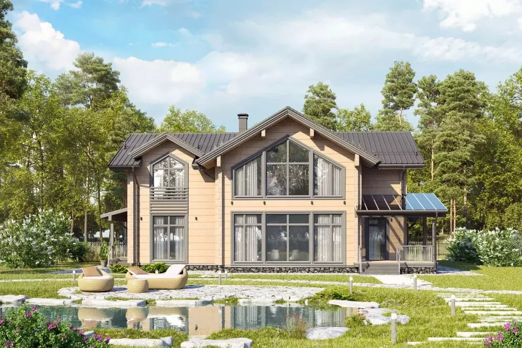 Коттедж в Ленинградская область, Всеволожский район, Куйвозовское ... - Фото 1