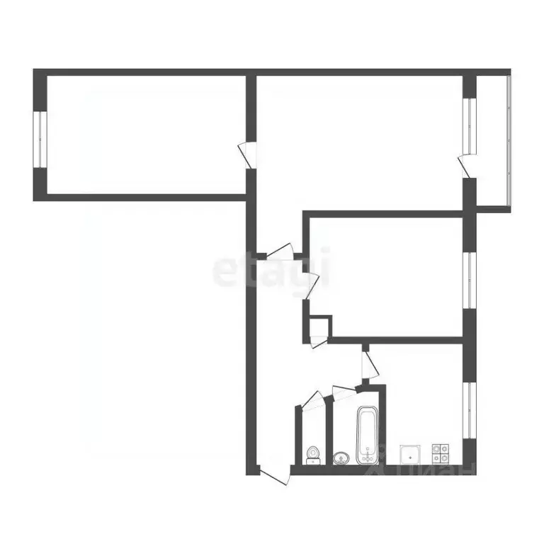 3-к кв. Смоленская область, Смоленск пос. Красный Бор, ул. Карбышева, ... - Фото 1