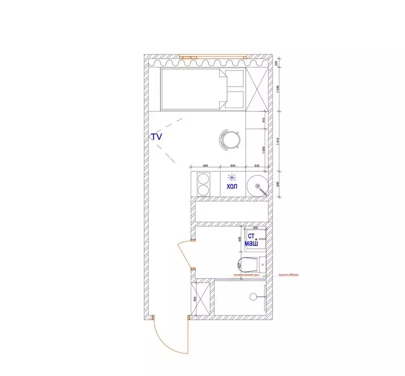 Квартира-студия: Москва, Берёзовая аллея, 19к3 (14.5 м) - Фото 0