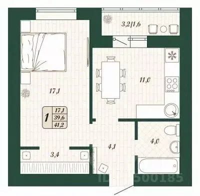 1-к кв. Самарская область, Волжский район, Смышляевка городское ... - Фото 1