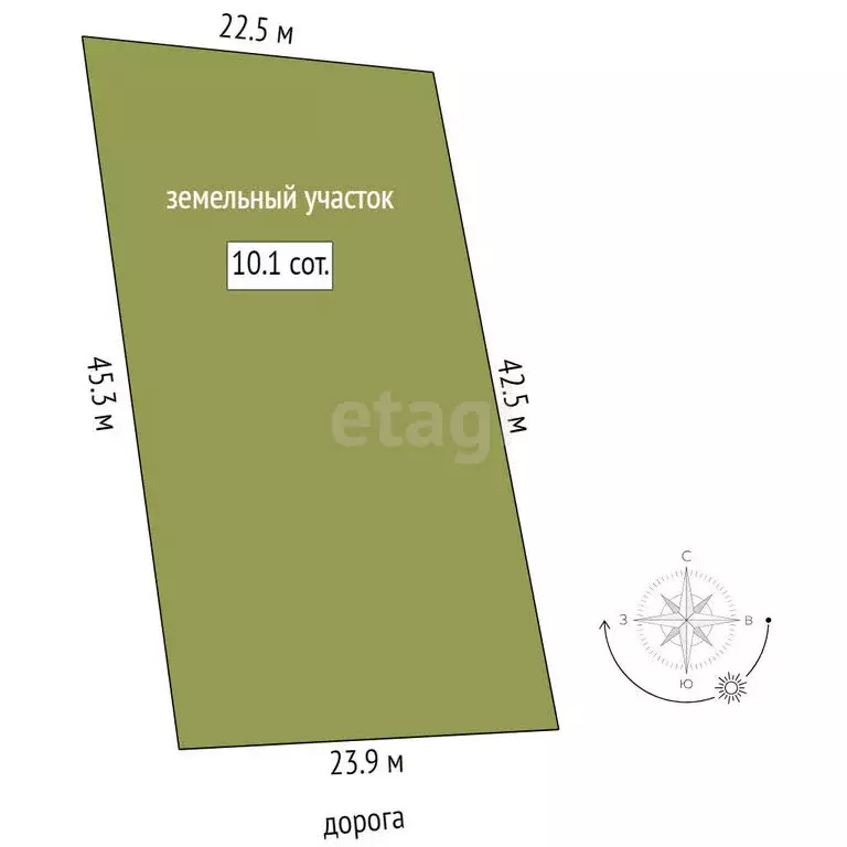 Участок в Республика Мордовия, село Кочкурово (10.1 м) - Фото 0