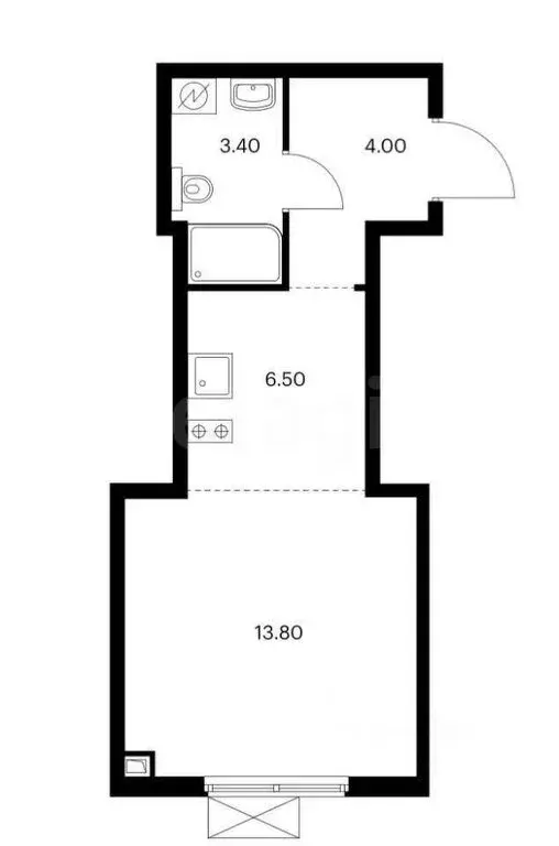 Квартира-студия: Москва, Алтуфьевское шоссе, 55к5 (27.7 м) - Фото 0