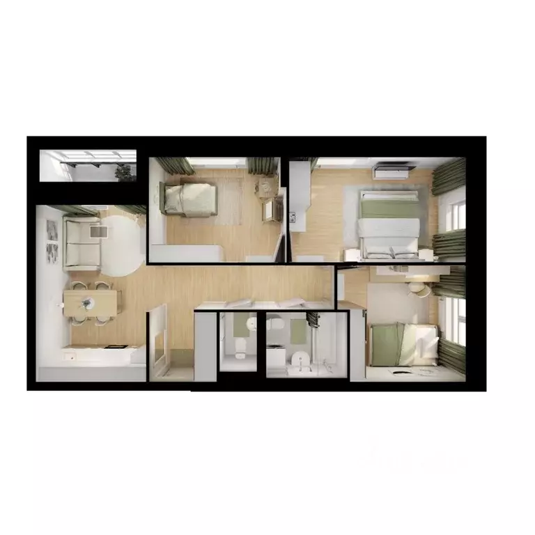 3-к кв. Ярославская область, Ярославль Волга Парк жилой комплекс, 1В ... - Фото 1