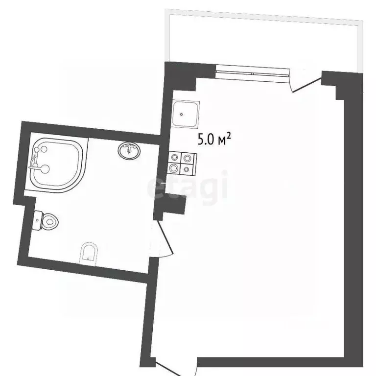 Студия Крым, Ялта муниципальный округ, Кореиз пгт ул. Прибрежная, 1А ... - Фото 2