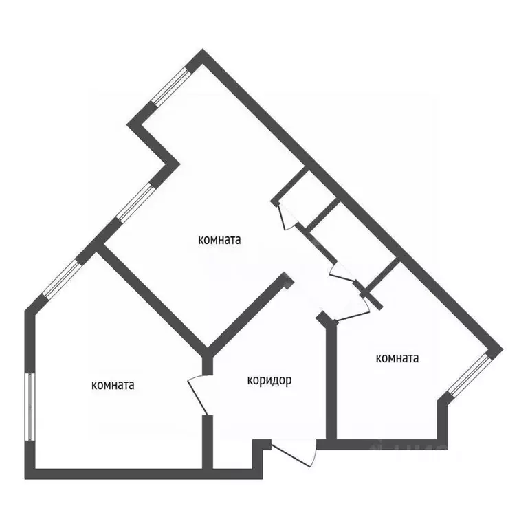 3-к кв. Воронежская область, Воронеж ул. Владимира Невского, 25/4 ... - Фото 1