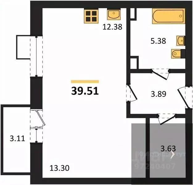 Студия Воронежская область, Рамонский район, Яменское с/пос, пос. ... - Фото 1