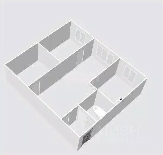 2-к кв. Сахалинская область, Холмск ул. Александра Матросова, 8В (43.2 ... - Фото 2