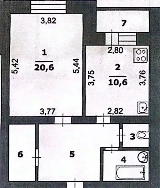 1-к кв. Белгородская область, Белгород ул. Белгородского полка, 50 ... - Фото 2