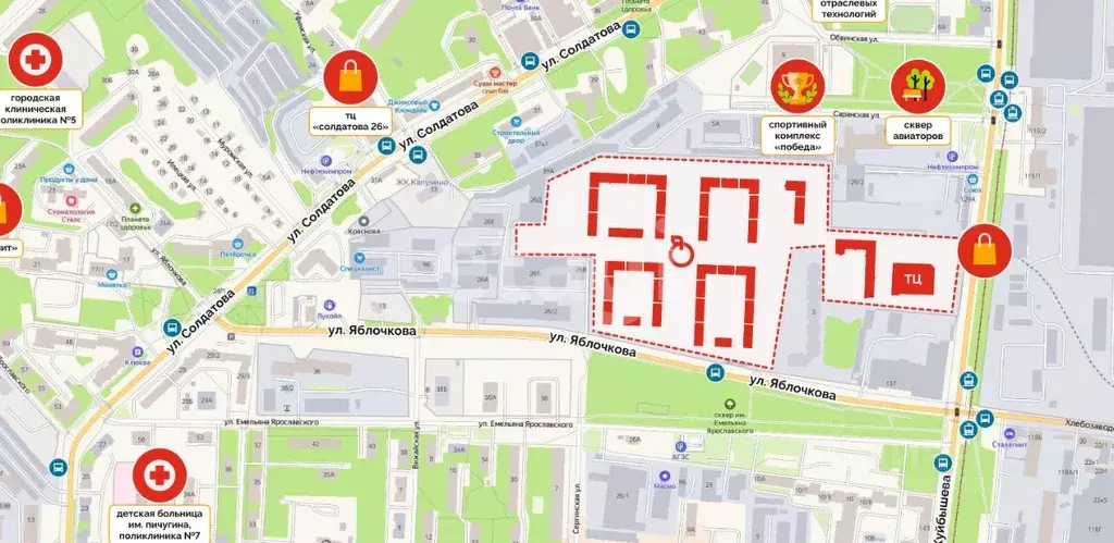 Студия Пермский край, Пермь ул. Яблочкова, 5 (22.9 м) - Фото 1