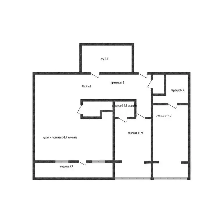 3-комнатная квартира: Краснодар, Красная улица, 153 (85.7 м) - Фото 0
