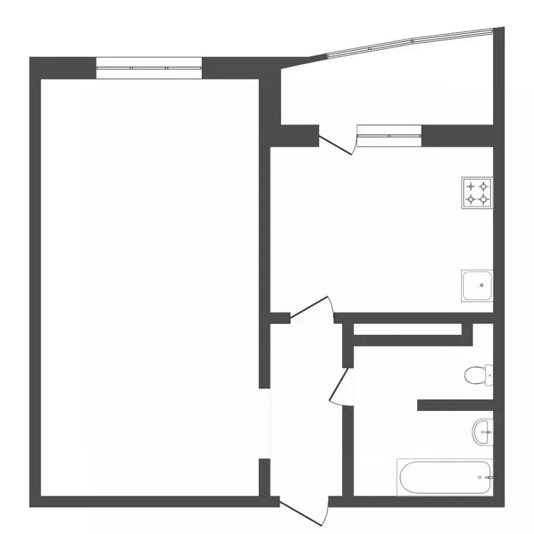 1-к кв. Тюменская область, Тюмень Кремлевская ул., 110к1 (43.6 м) - Фото 2