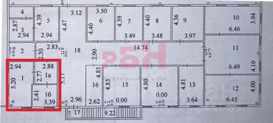 Офис в Курганская область, Курган ул. Радионова, 1А (31 м) - Фото 2