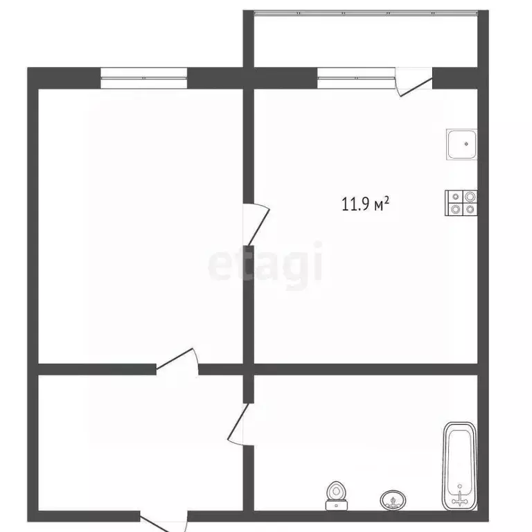 1-к кв. Ярославская область, Ярославль ул. 5-я Портовая, 4 (42.4 м) - Фото 0