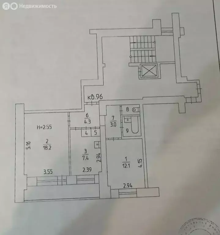2-комнатная квартира: Пермь, улица Крисанова, 73 (53.2 м) - Фото 2